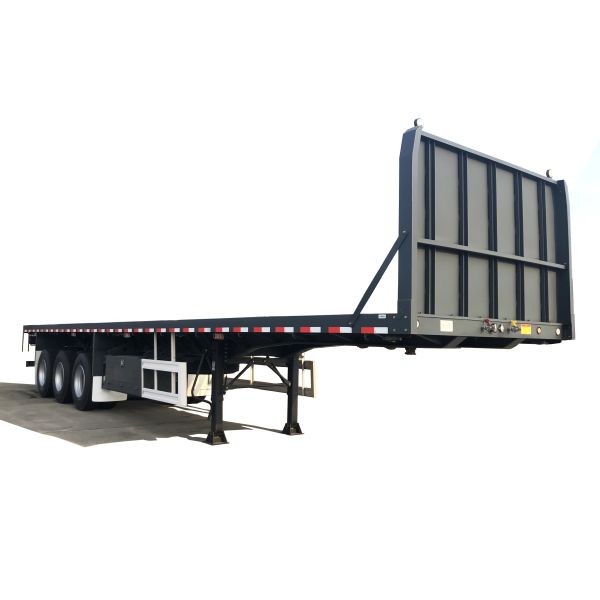 Long Distance Transportation 4 Axles Heavy Duty Flatbed Semi Trailer Truck and 12 Twist Locks
