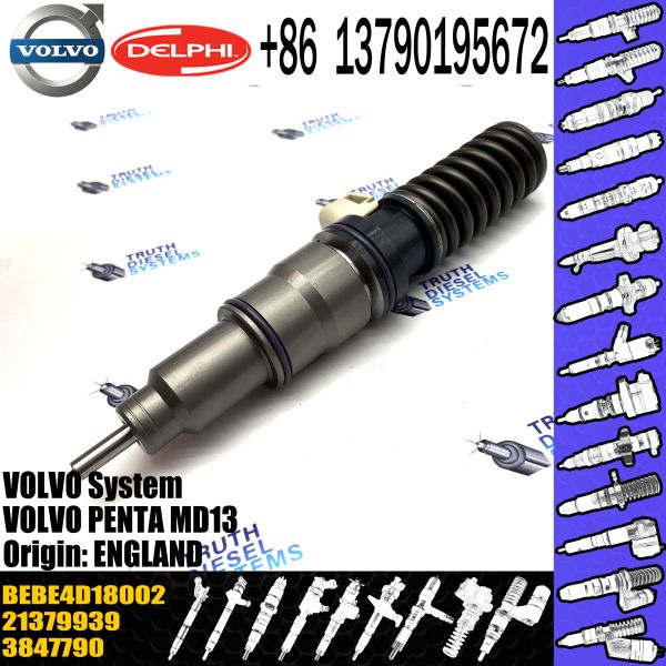 Injetor de combustível diesel de alta qualidade 3801369 3847790 BEBE4D18002 para VOL PENTA MD13