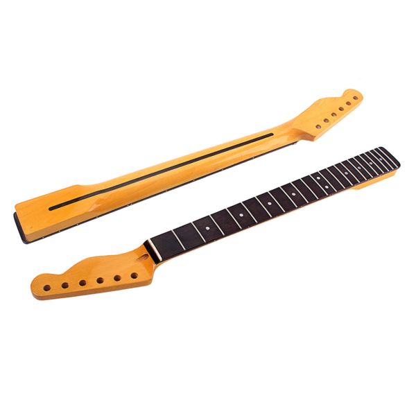 Винтажная гитара Кленовая шея Телекастерная шея 22 фреты Белые точки высокий глянцевый розовый пальтовый доски