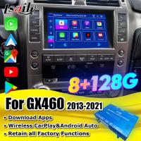 8+128GB Android 11 Interface de vídeo Lexus para GX460 2014-2021 Incluído CarPlay sem fio, Android Auto