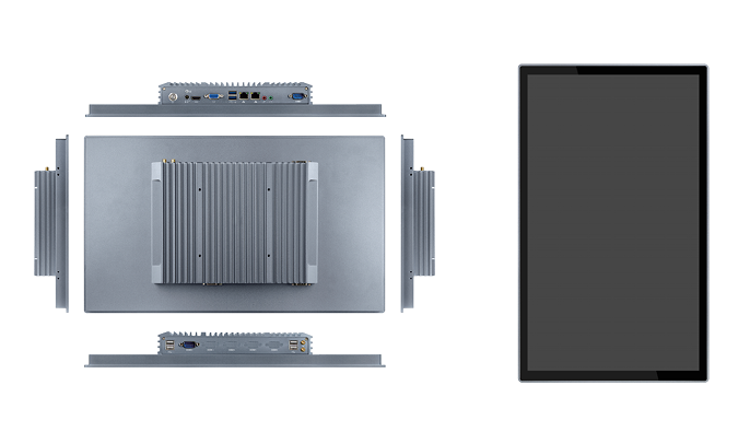 15.6 Inch Touch Screen Industrial Monitor IP65 Fanless H Type Industrial Panel PC
