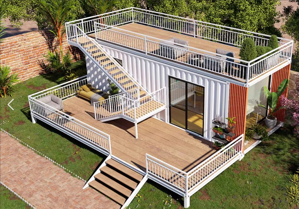 Easy Assemble Prefabricated Container House With Laminate Or Wooden Flooring