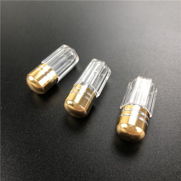 Octagon Style Plastic Medicine Container With Metal Spout For Male Enhancementl Pills