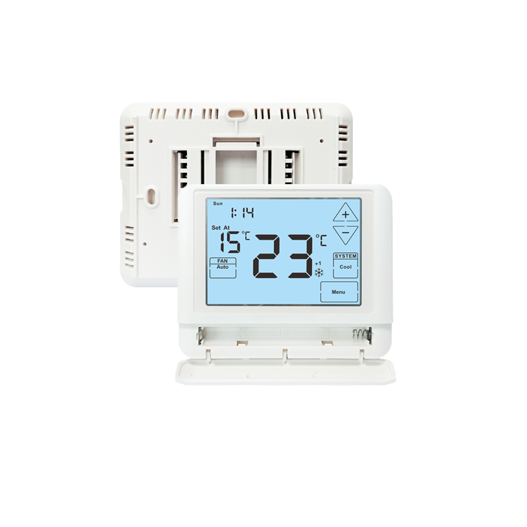 24V Wired Programmable Heat Pump Thermostat Providing 5 Minutes Compressor Delay Protection Engineered For HVAC Scheduling