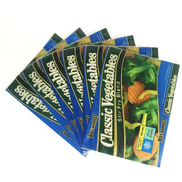 Custom Printing Wholesale Middle Sealing Pouch Back Seal Plastic Bag for Food Pack