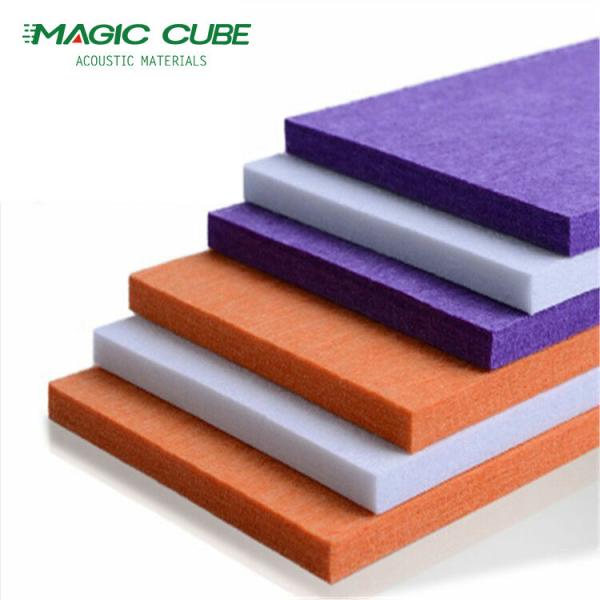 Eco Friendly Polyester Fiber Acoustic Panel Heat Insulation For Gyms