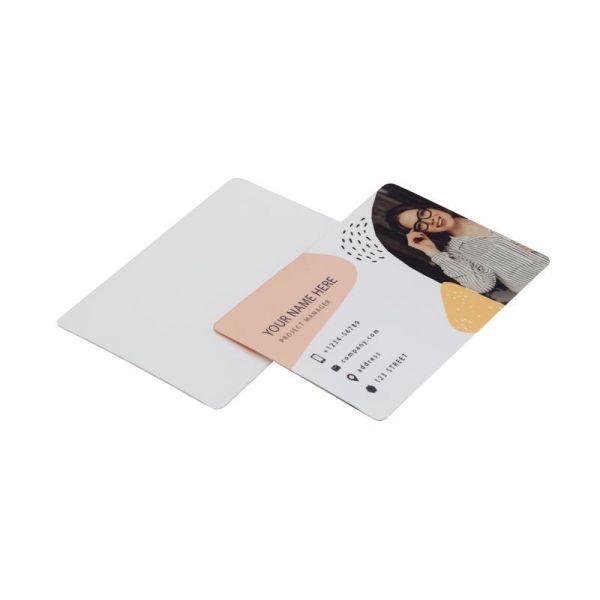 DIY personalizado de doble cara imprimible de sublimación de plástico tarjeta de visita en blanco Tarjeta de nombre personalizada