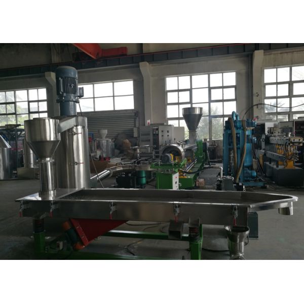 2500kg/h  PE/PP with Caco3 Master Batch Mamchine Water Ring Pelletizing Machine 800rpm Extruder Twin Screw