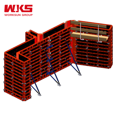 Hot Dip Galvanized Custom Steel Frame Formwork For Long Service Life Project