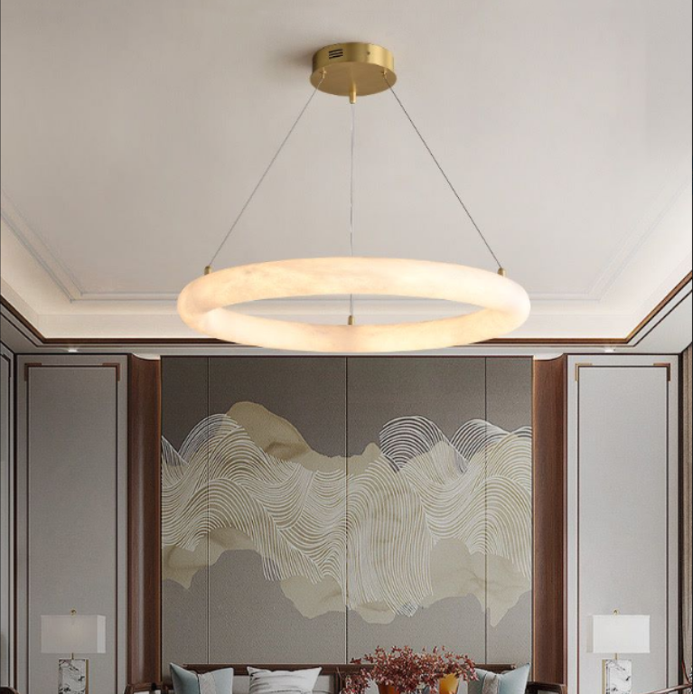 Лучшая цена Дания Современный креативный минималист Гостиная Отель Вилла Декорация Круглый Мраморный Подвесок Световой потолочный лампа