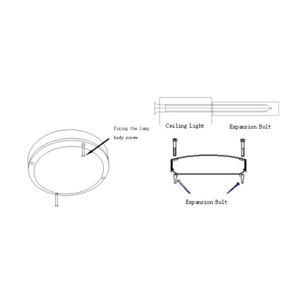 10W 800 Lumen IK10 IP65 White Ceiling Lights , Outdoor Wall Lighting 85-265VAC