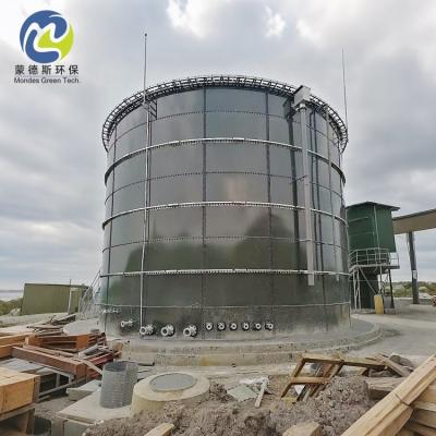 Enamel Coated Bolted Steel Water Storage Tanks Cylindrical Shape Modular Design