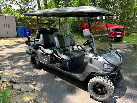 Chinese Standard Electric Vehicle Off Road Street Legal Golf Cart 6 Seater With Storage Box