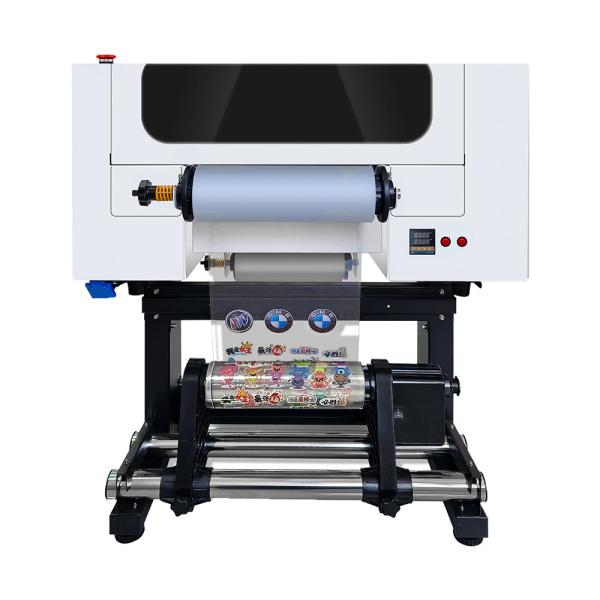 300mm UV Printer With 2*F1080 Printheads Support CMYK+W+V Bright And Colorful