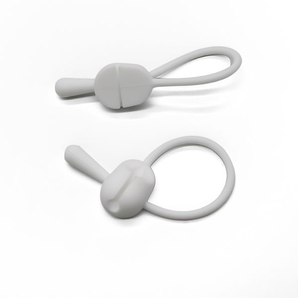 Silicone Solid Wire Bundler Buckle Desktop Strap-On Headphone Data Cable Organizer Stretch Silicone Rope Cable Ties Product