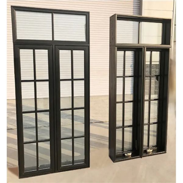 Écran pliable étanche au vent en aluminium à double vitrage