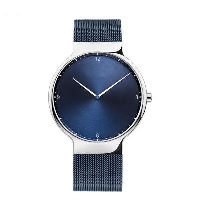 Mesh Strap Chronograph Stainless Steel Watch IP Blue Coating Color