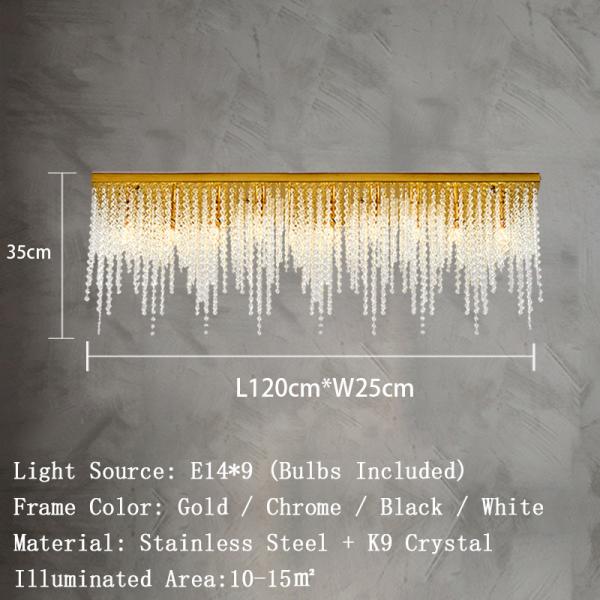 Crystal Chain Ceiling Lights New Lampara Techo for Home Decor guzhen lighting(WH-CA-107)