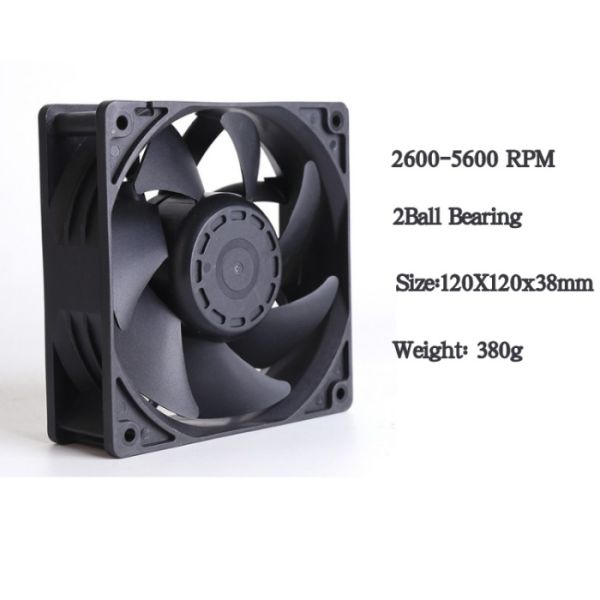 New Original 24v 48v Dc12v 120x120x38mm 12038 12cm Robot Controller Rs1238l24l Cooling Fan