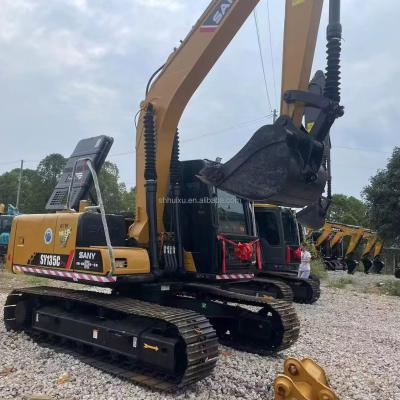 Yellow 13 Ton Chinese Used Excavator Sany 135 0.7m3 Bucket Capacity