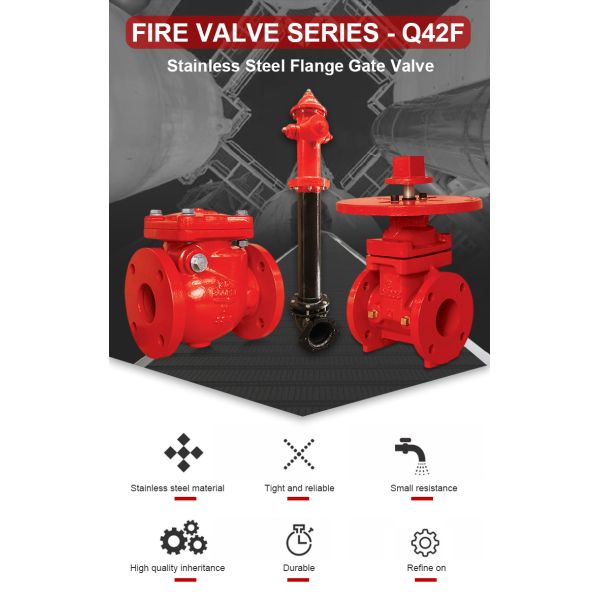 F4 Flange Fire Fighting Valves 4 Inch 1.5 Inch Ductile Iron Gate