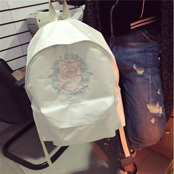 2017 Chinese Rose Embroidery PatternsWaterproof Backpack