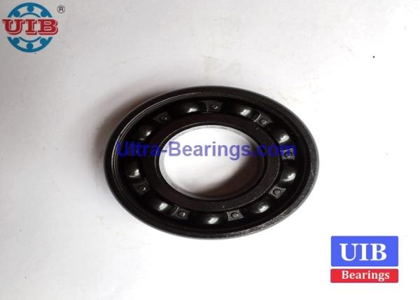 Black Coating Zinc Plated Bearings , 6205 Anti Corrosion Electroplating Bearings