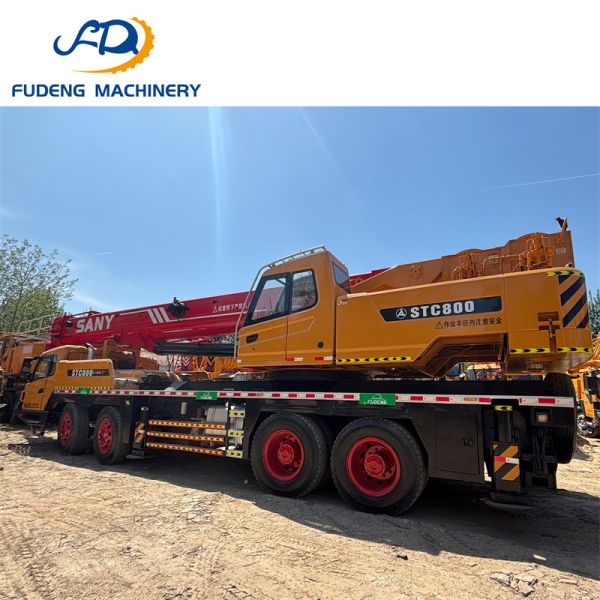 Hot Sale Reliable Used 80ton Truck Crane with Hydraulic System Crane for Heavy Duty Construction