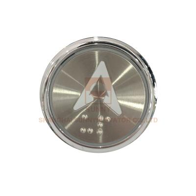 Round 42mm Elevator Push Button With EN81-70 / Lift Elevator Buttons