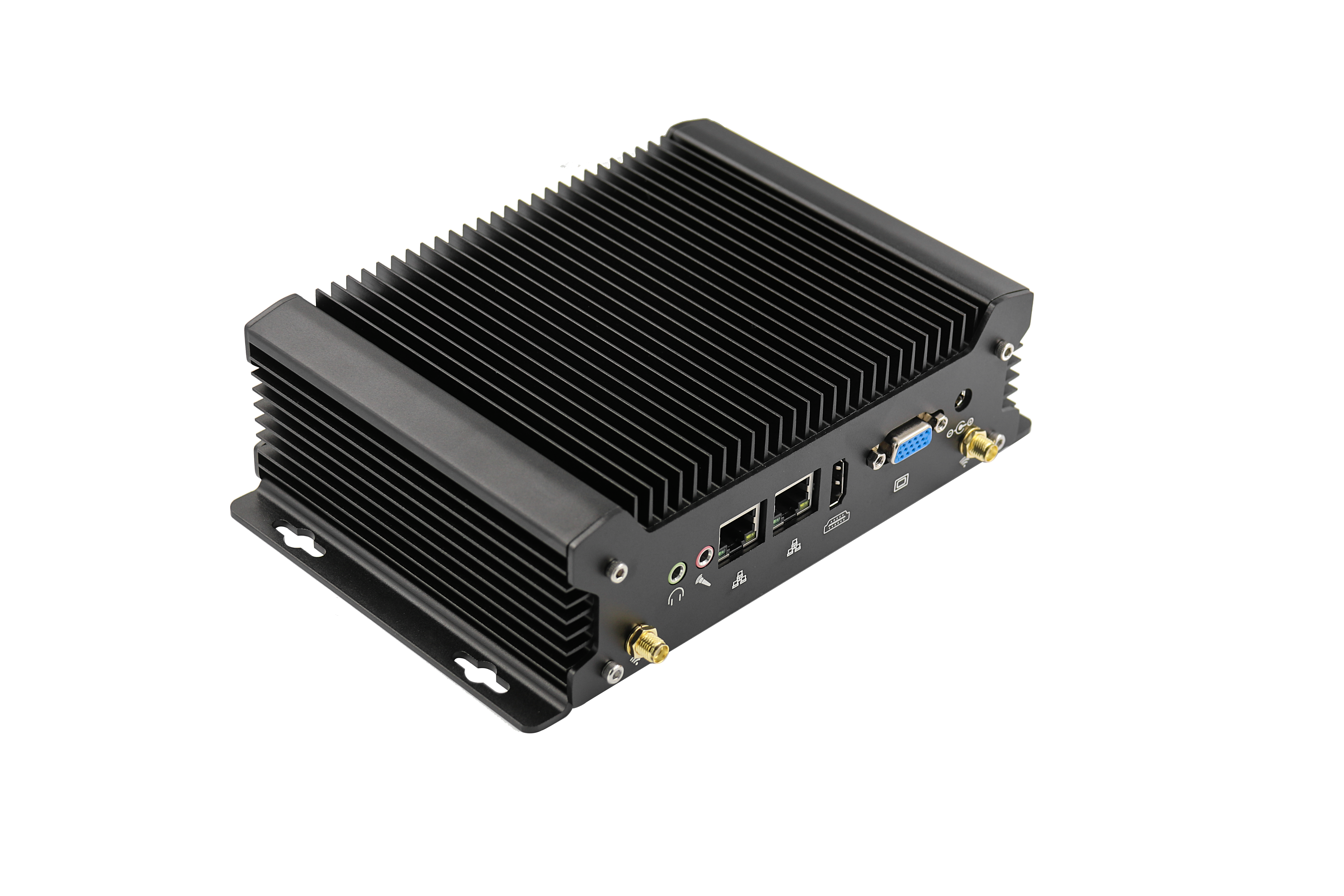 Side Mounting Fanless Industrial PC Computer Intel Core 8260u Coffee Lake Dual HDMI