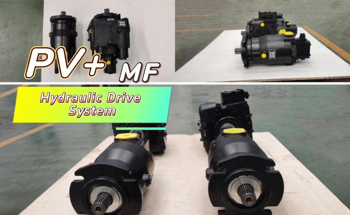 97 efficiency agricultural hydraulic pumps Литой железный зеленый кормоуборочный комбайн Гидравлическая система привода PV110 MF110