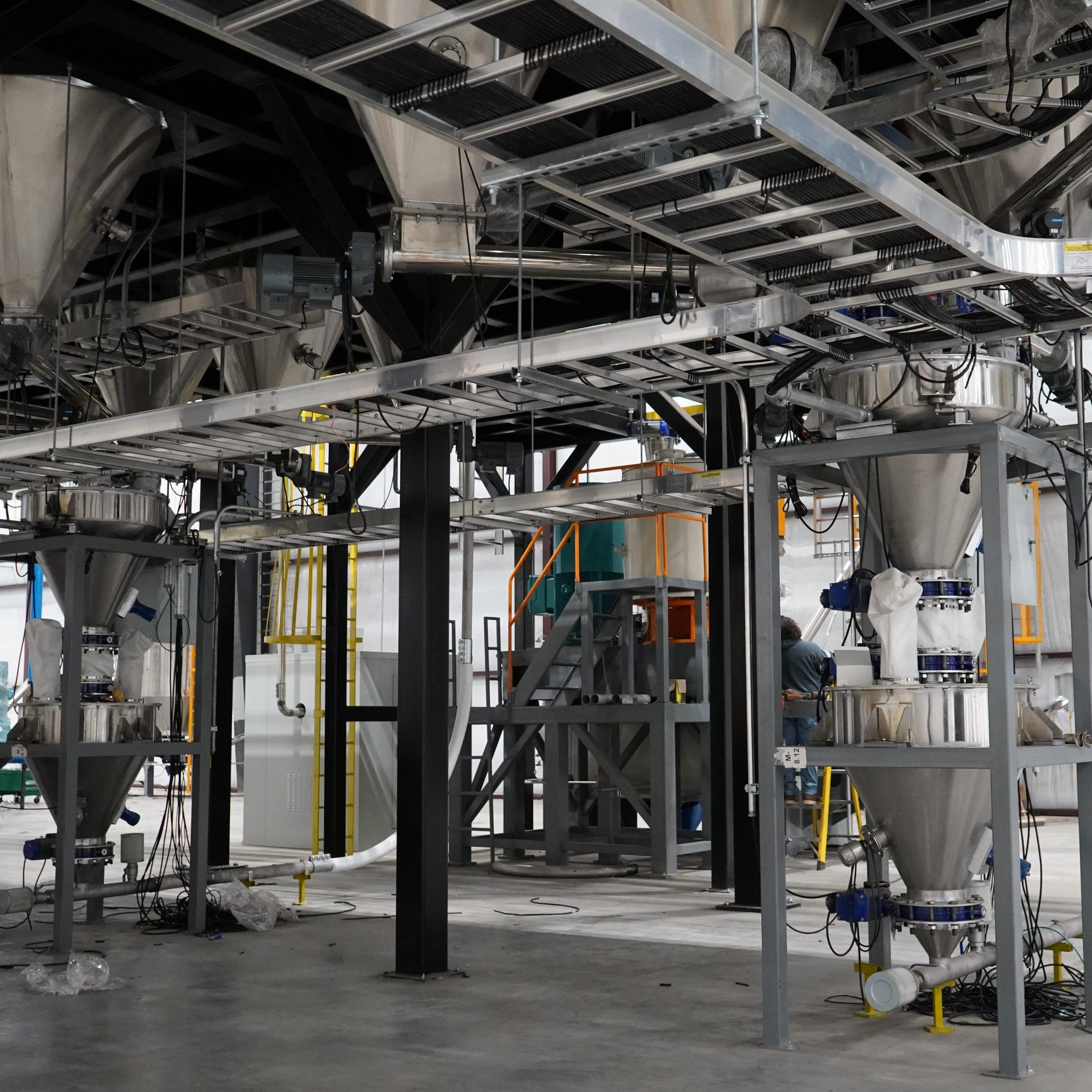 Intelligent Automatic Batch Weighing System For PVC Raw Materials Additives OEM