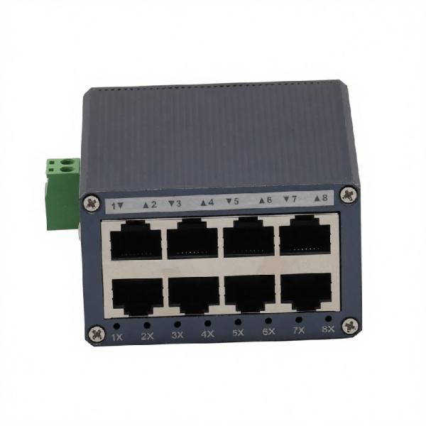 DIN Rail Mount Mini Industrial Switch 10/100Mbps Compact 8 Port Ethernet Switch