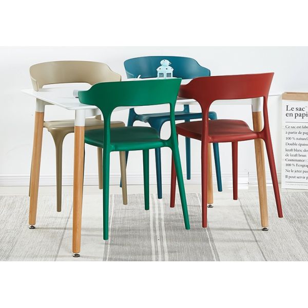 Windsor Restaurant plastic dining chair personality creative leisure chair office meeting discussion chair