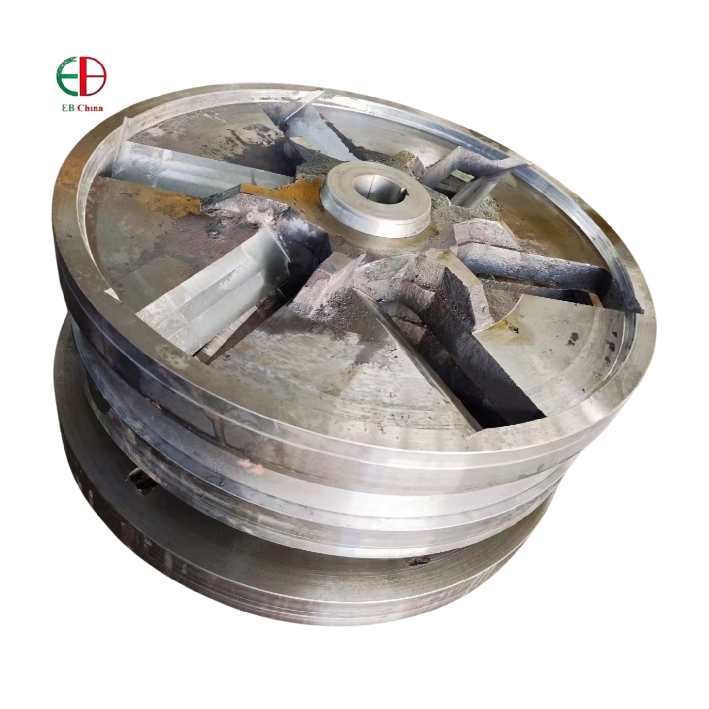 CNC Machined Steel/Brass/Aluminum/Titanium/Polymers Wheel Component for Mining Conveying Systems High Precision Customizable