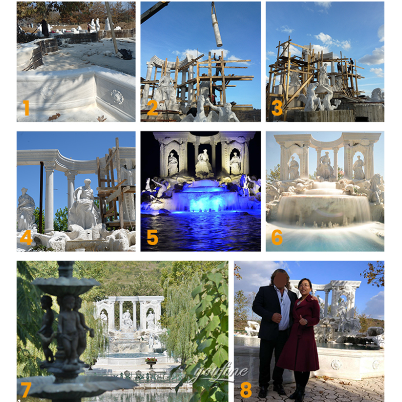 Modern Architectural Decor Simple Marble Dubai Fountain