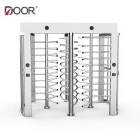 Porta completa do torniquete da altura da pista 304 dupla de aço inoxidável para o Gym
