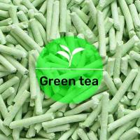 OEM Green Tea Cat Litter Dust Free Green Tea Kitty Litter Strong Absorption