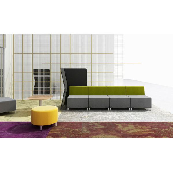 Custom Shared Workplace Fabric Office Lobby Sofa 0.35CBM