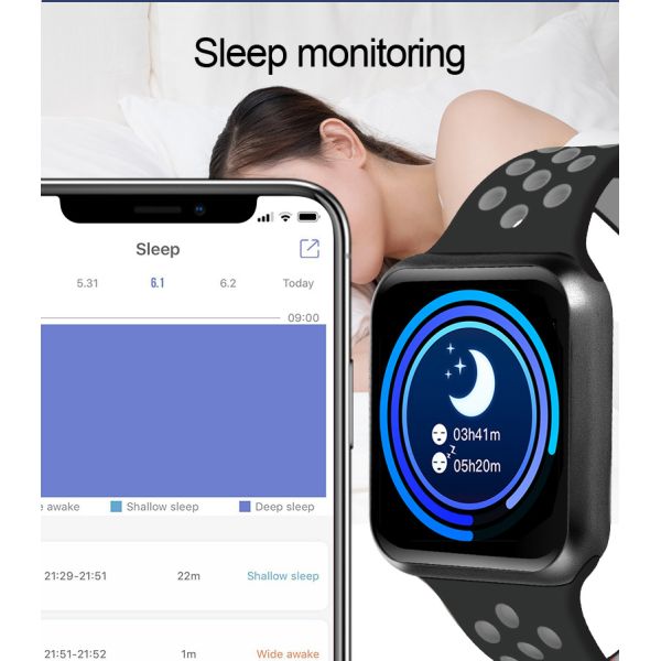 montre intelligente F9 de sport de fréquence cardiaque de forme physique de bracelet de bracelet de montre de bande du smartwatch 2109 le plus chaud