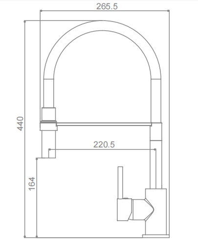 Silicone Spout Chrome Kitchen Mixer Faucet Deck Mount With 35mm Cartridge