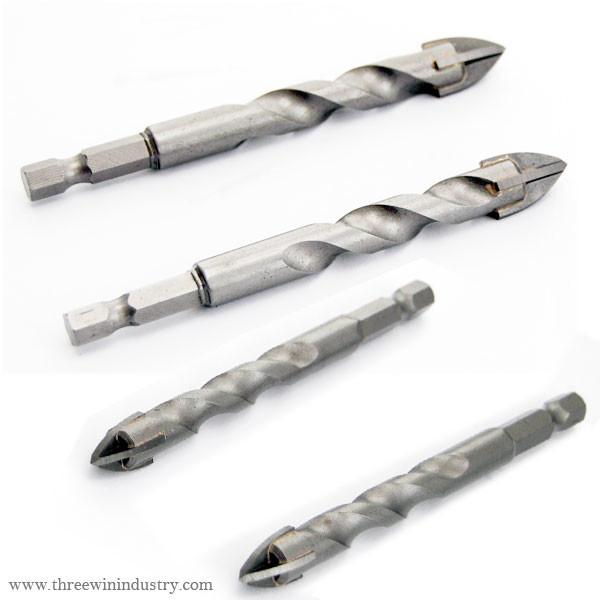 Cross Tipped Glass Tile Drill Bit YG6X 3mm-20mm Round Shank