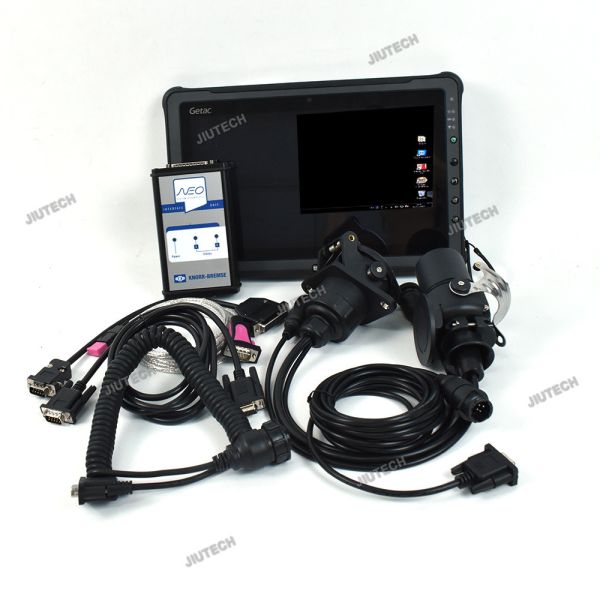 Pronto para usar Getac F110 Tablet+For Knorr NEO UDIF Interface com software V5.0 Truck Trailer Brake Diagnostic Tool