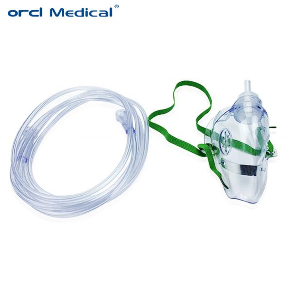 Suministros Médicos Mascarilla de Oxígeno de PVC Desechable Mascarilla de Gas de Oxígeno Ajustable Adecuada para Adultos y Niños