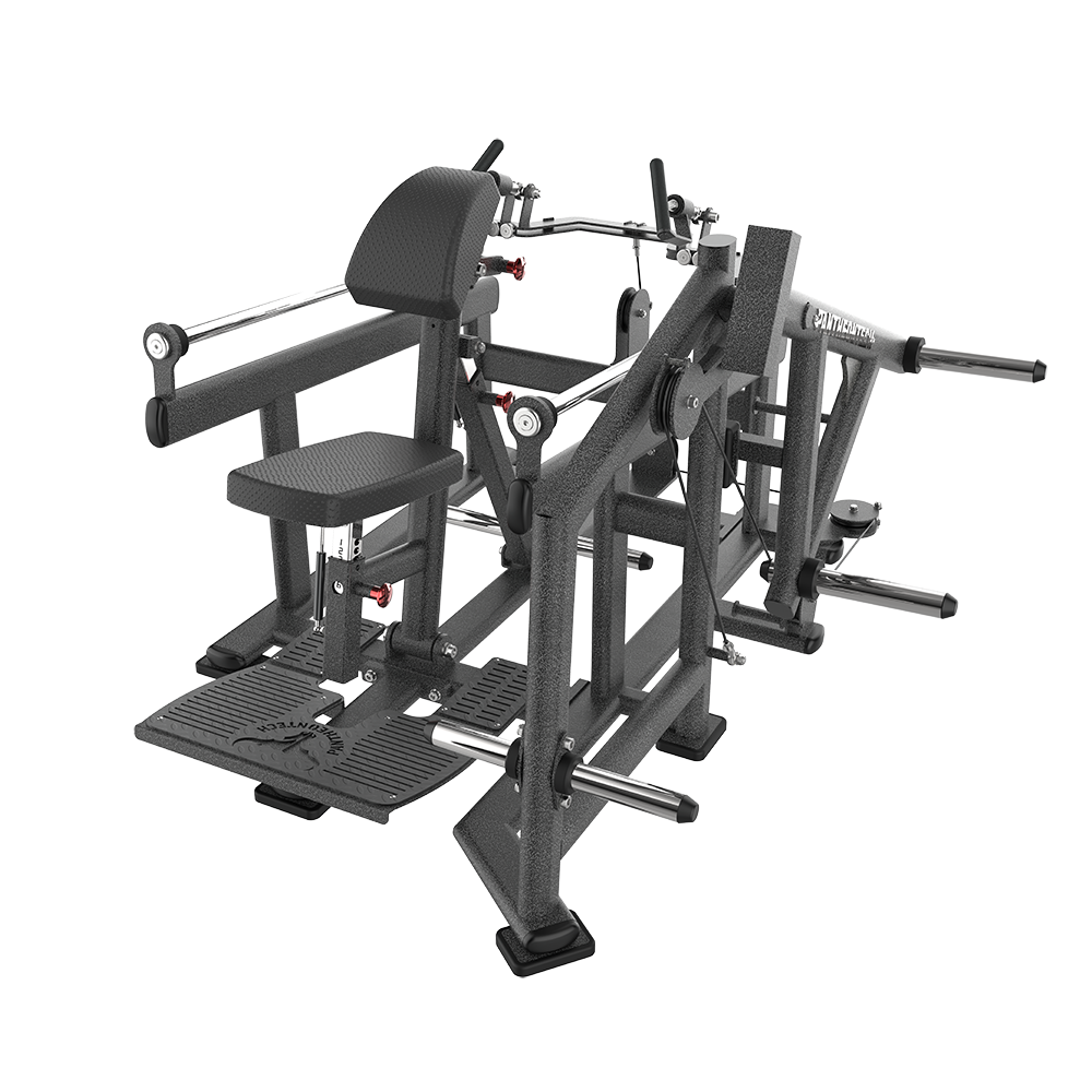 Heavy Duty Steel Linear Rail Plate Loaded Row Machine with Low Lumbar Compression Design and 1960*1440*1050mm Size