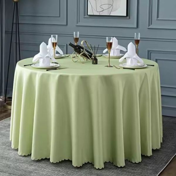 Resilient Hotel Table Cloth Stain Resistant High Temperature Resistant