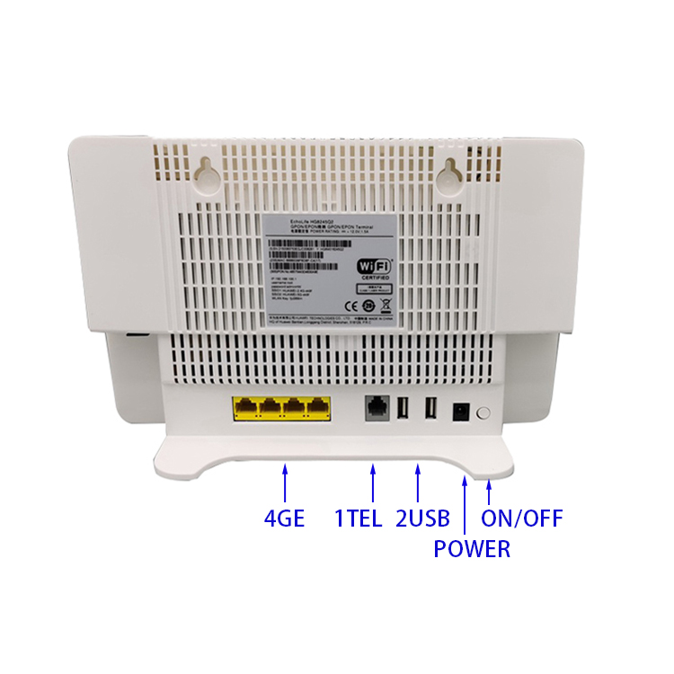 Диапазон Onu Ont Hg8245q2 Gpon двойной с 4ge 2voice 1usb 2wifi 2.4g/5g