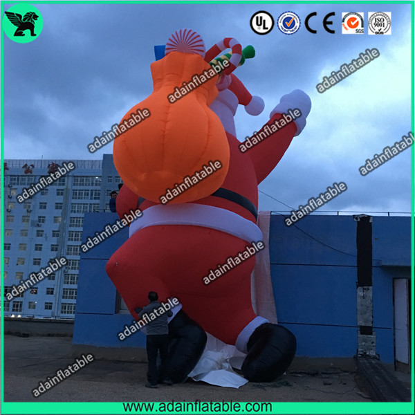 New Brand Christmas Advertising Decoration 6m Climbing Inflatable Santa Claus Cartoon
