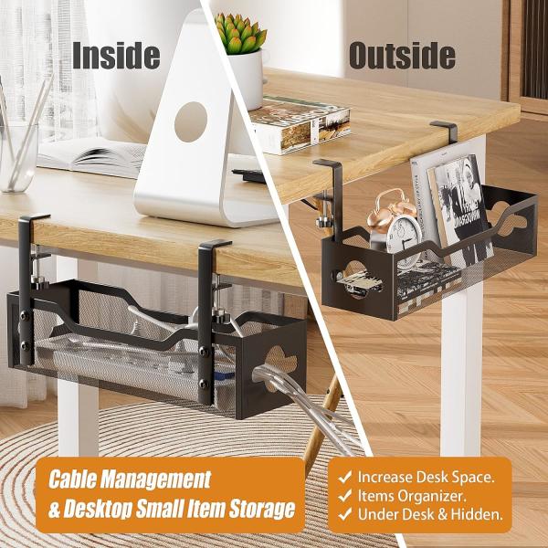 Custom Size Cable Duct Desk No Drilling Wire Management for Office Cable Concealment