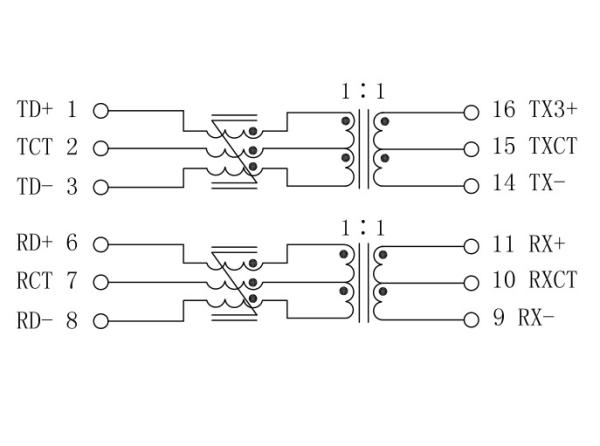 HX2326NL | Transformateurs d'impulsion de HX2326FNL 10/100B-T POE (+) SMD